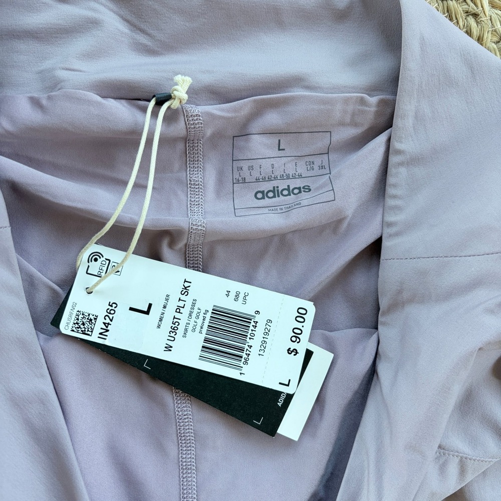 Adidas Skort Women's Size Large Lavender Golf Tennis Pickleball‎ NWT - Picture 4 of 9